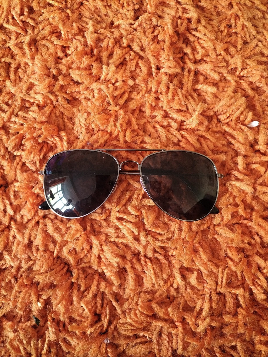 Unisex Silver Tinted Silver Rim Sunglasses