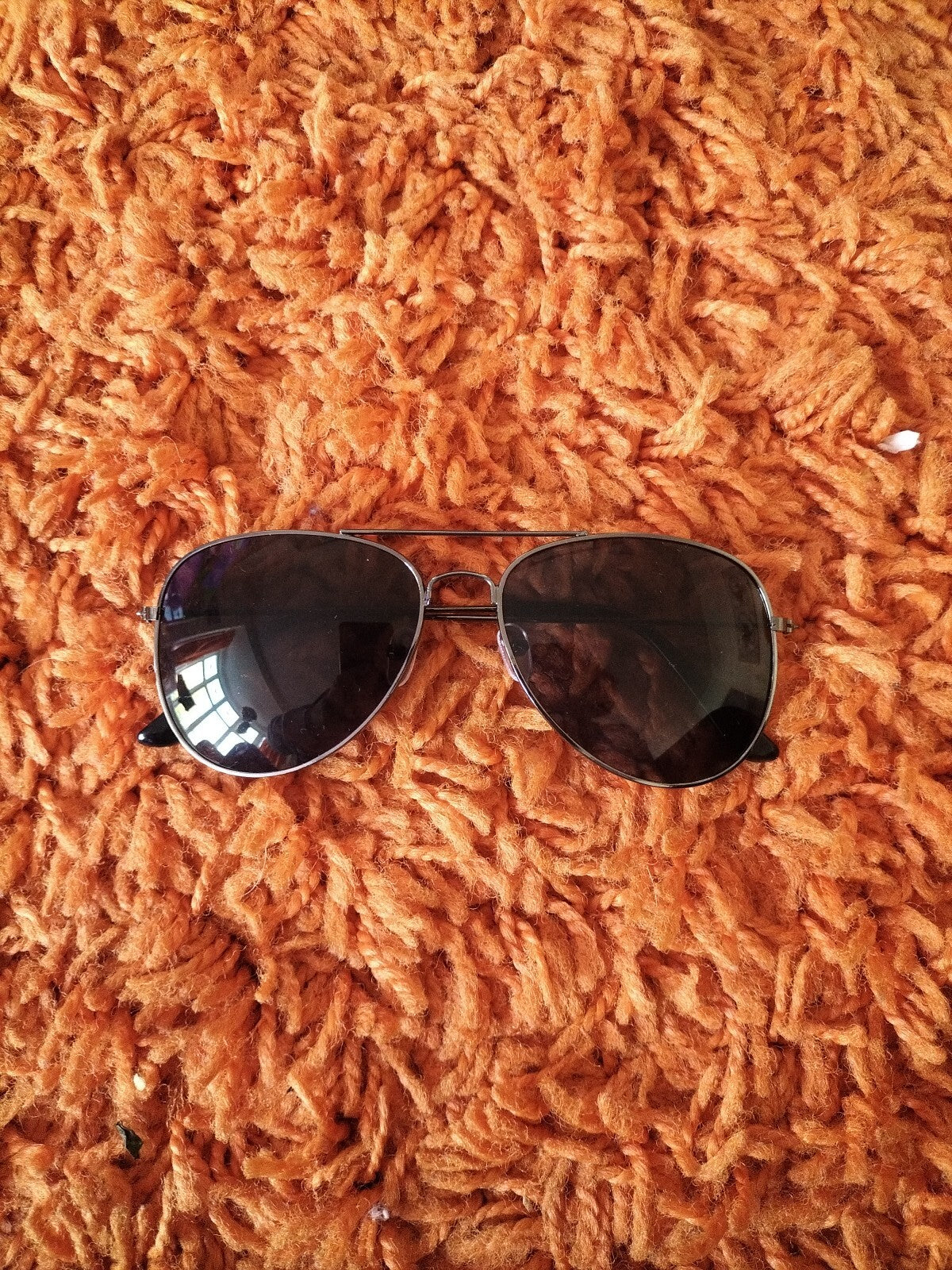 Unisex Silver Tinted Silver Rim Sunglasses