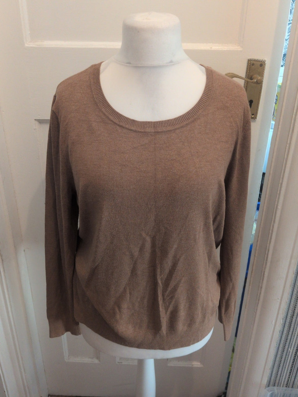 Peacocks 18 Brown Round Neck Pullover Jumper
