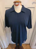 Mens Brutus Size Large Navy Short Sleeved Polo Shirt