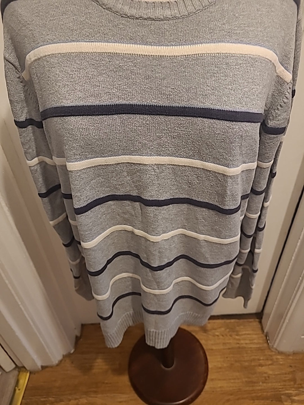 Mens Blue Harbour Size Large Grey Mix Long Sleeve Jumper