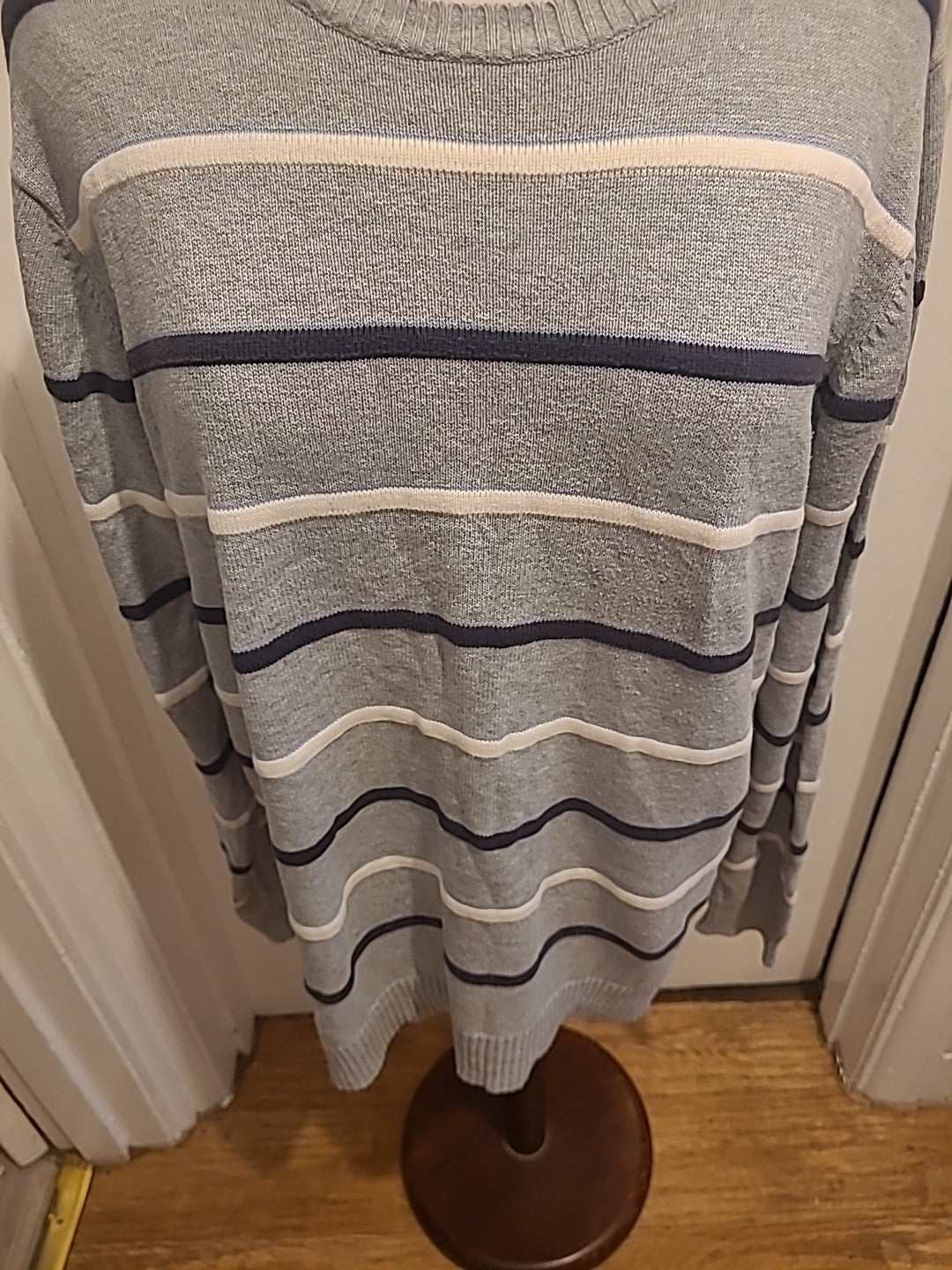 Mens Blue Harbour Size Large Grey Mix Long Sleeve Jumper