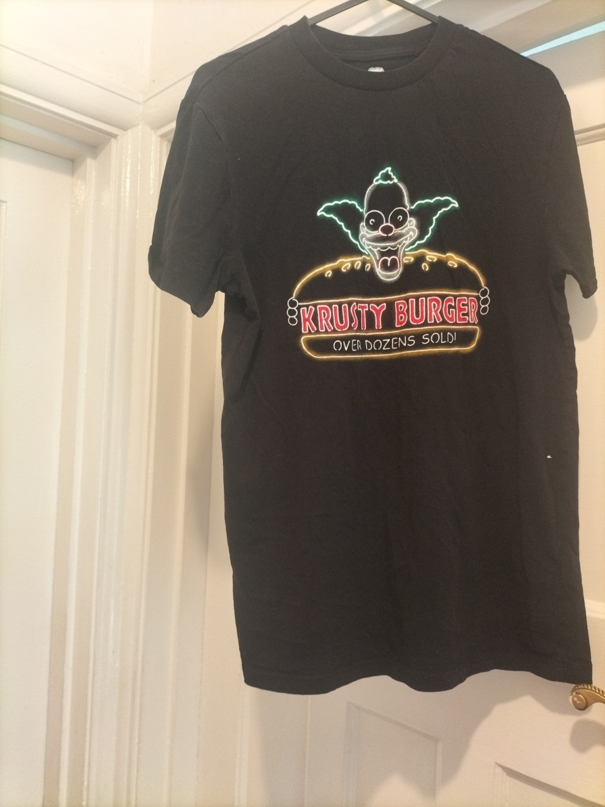 Ladies The Simspons Size XS Krusty Burger Tshirt