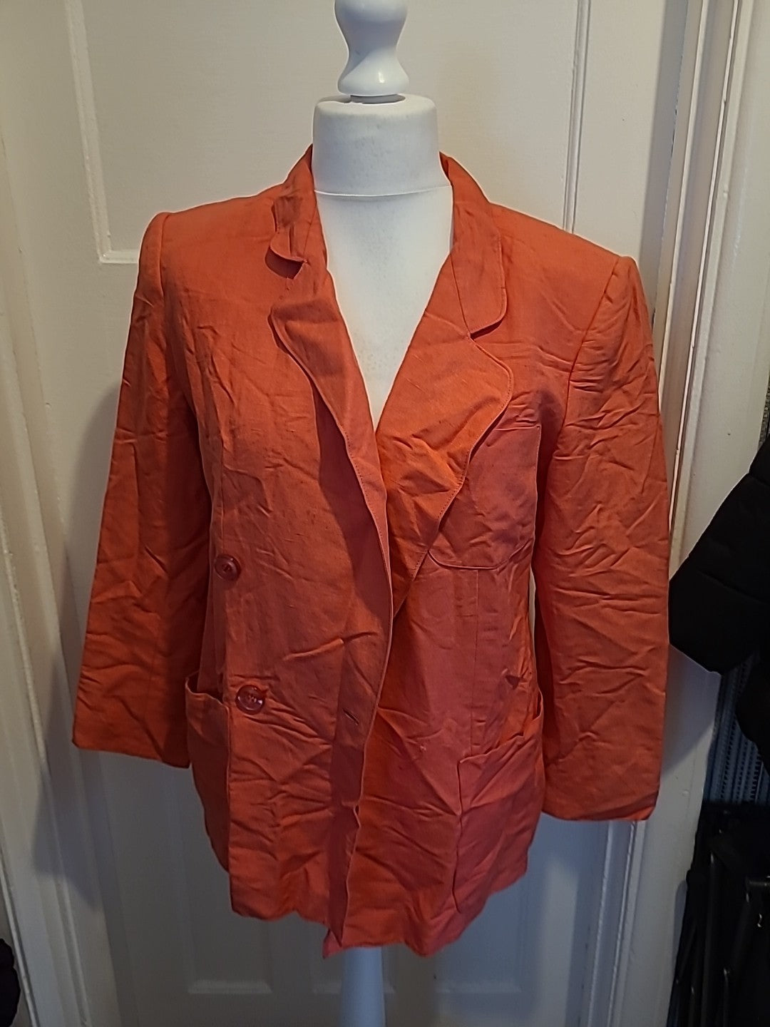 Ladies Georgio Sant Angelo Size 8 Pink Padded Blazer