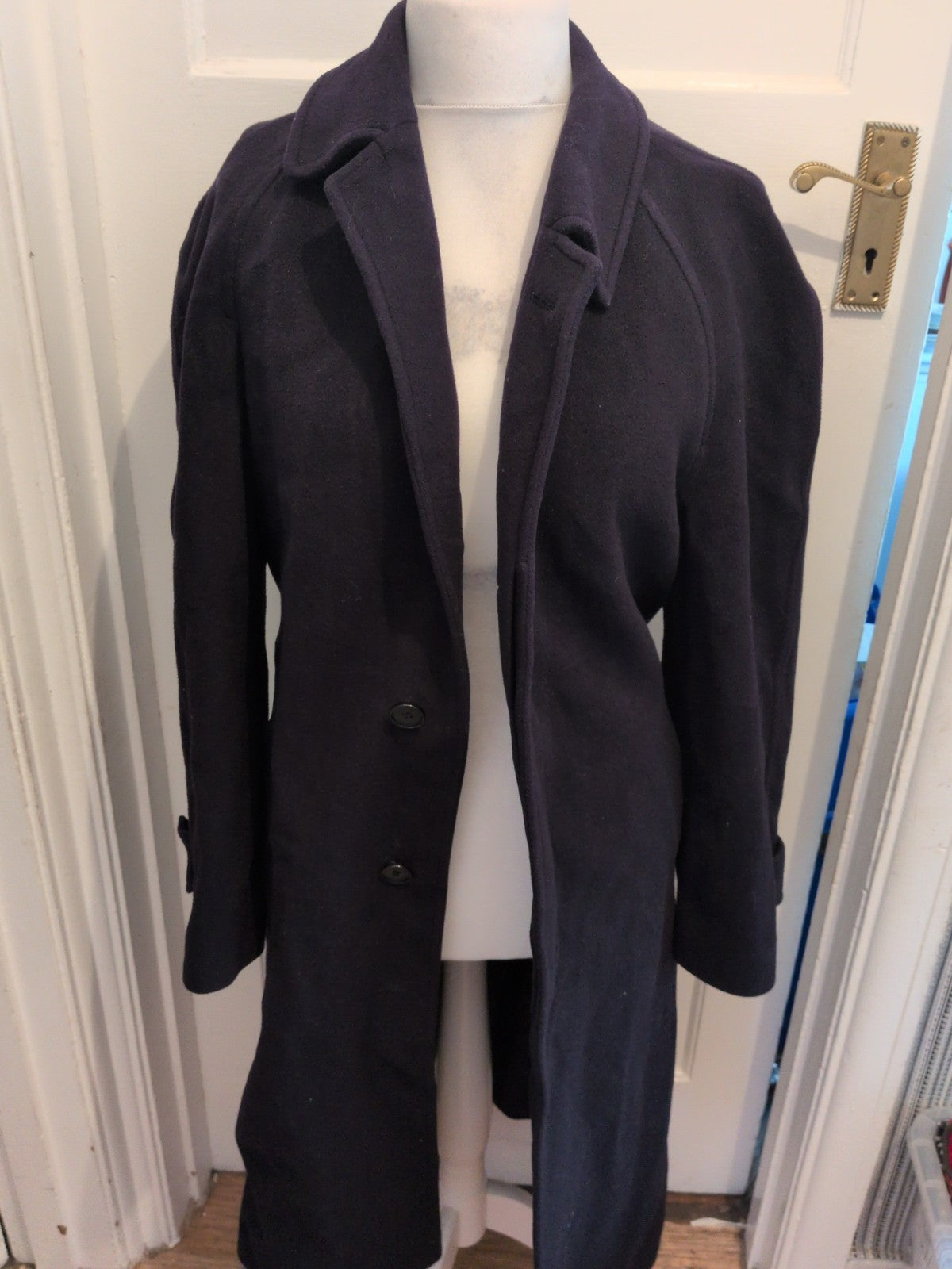 Classe Affaires 48 100% Pure New Wool Long Length Lined Jacket