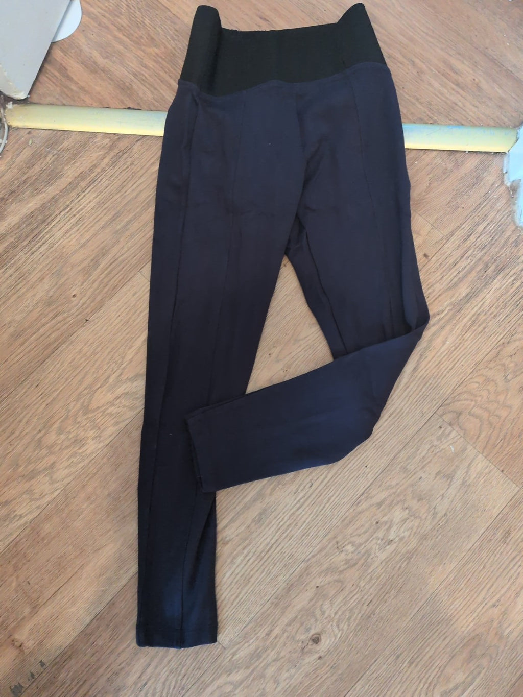 M&S Collection 8 Navy With Black Waistband Leggings