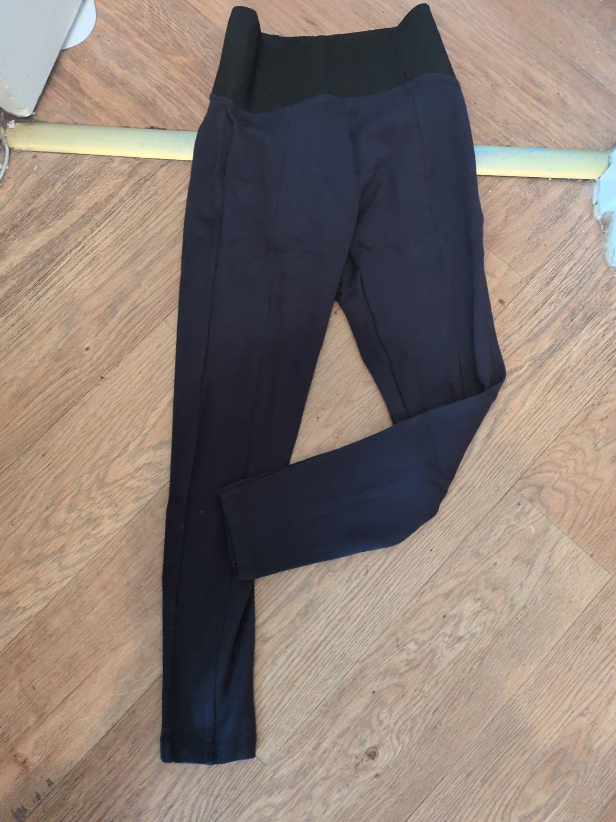M&S Collection 8 Navy With Black Waistband Leggings