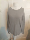 Mens Debenhams 1778 Size Large Grey Knit Long Sleeved Jumper