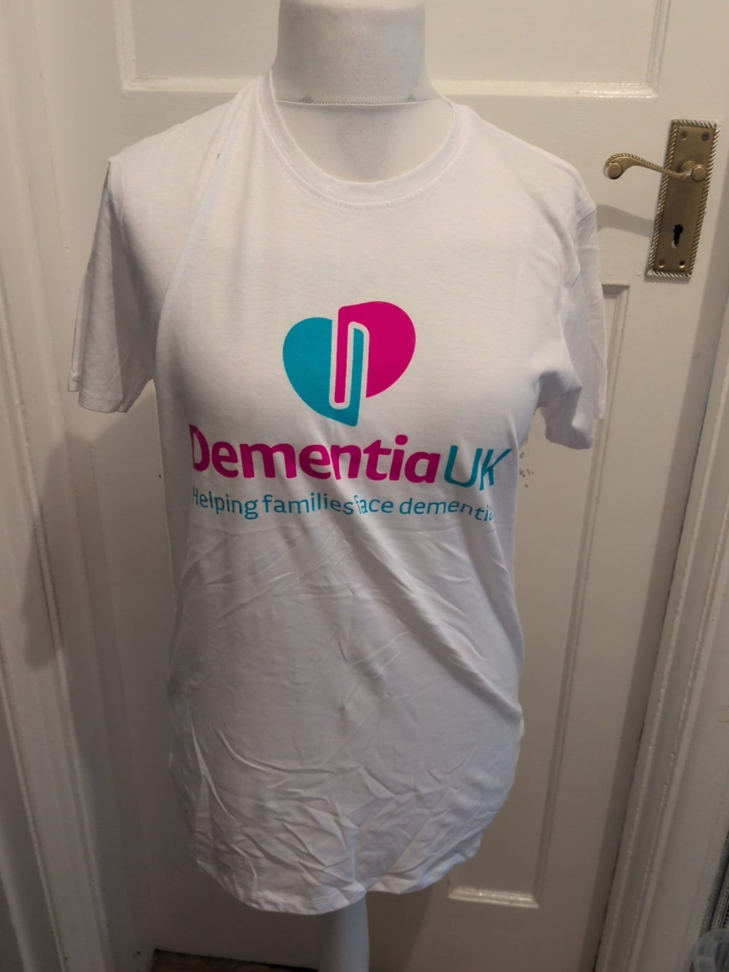 Roly Large White Print Dementia UK T-shirt