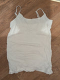 Primark Small White Sleeveless T-shirt Stretch Cami