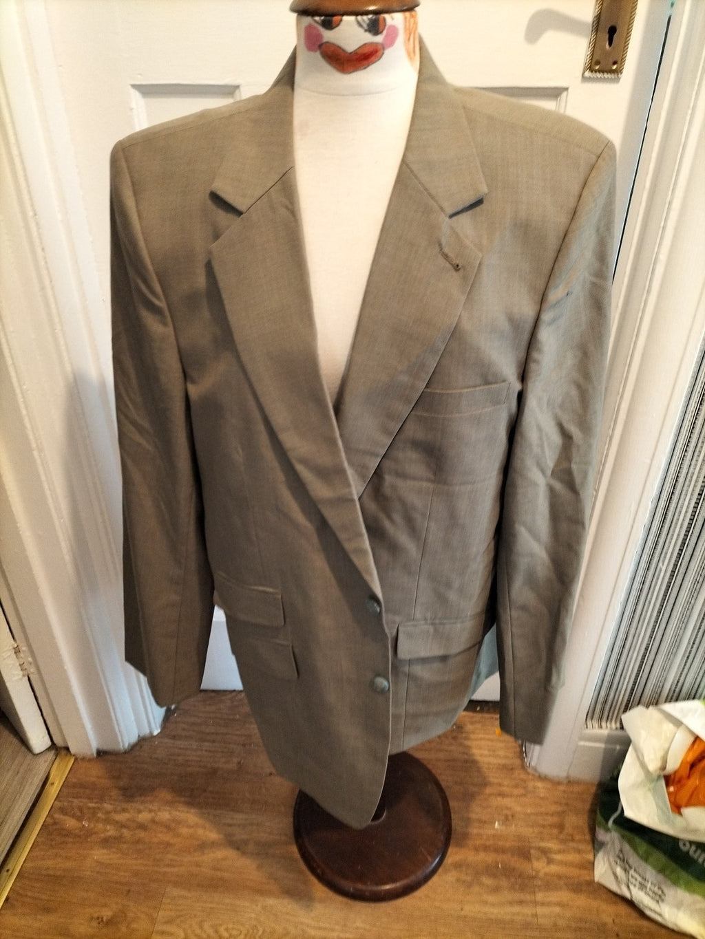 Mens 2XL Green Lined Long Sleeved Padded Jacket