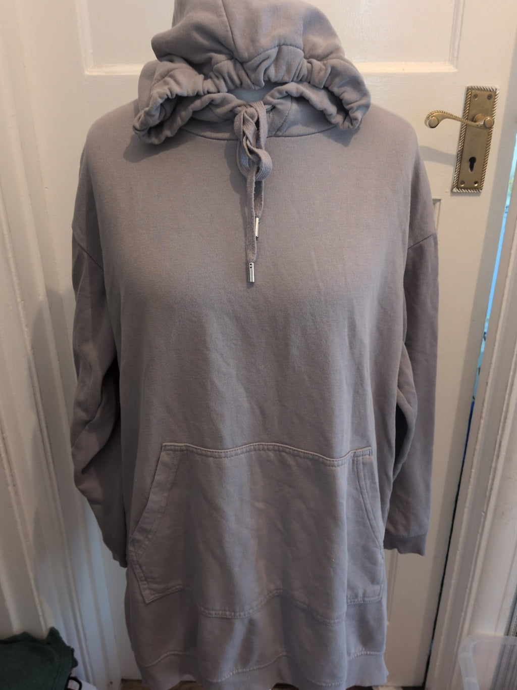H&M Basics Medium Grey Stone Pullover Hoodie