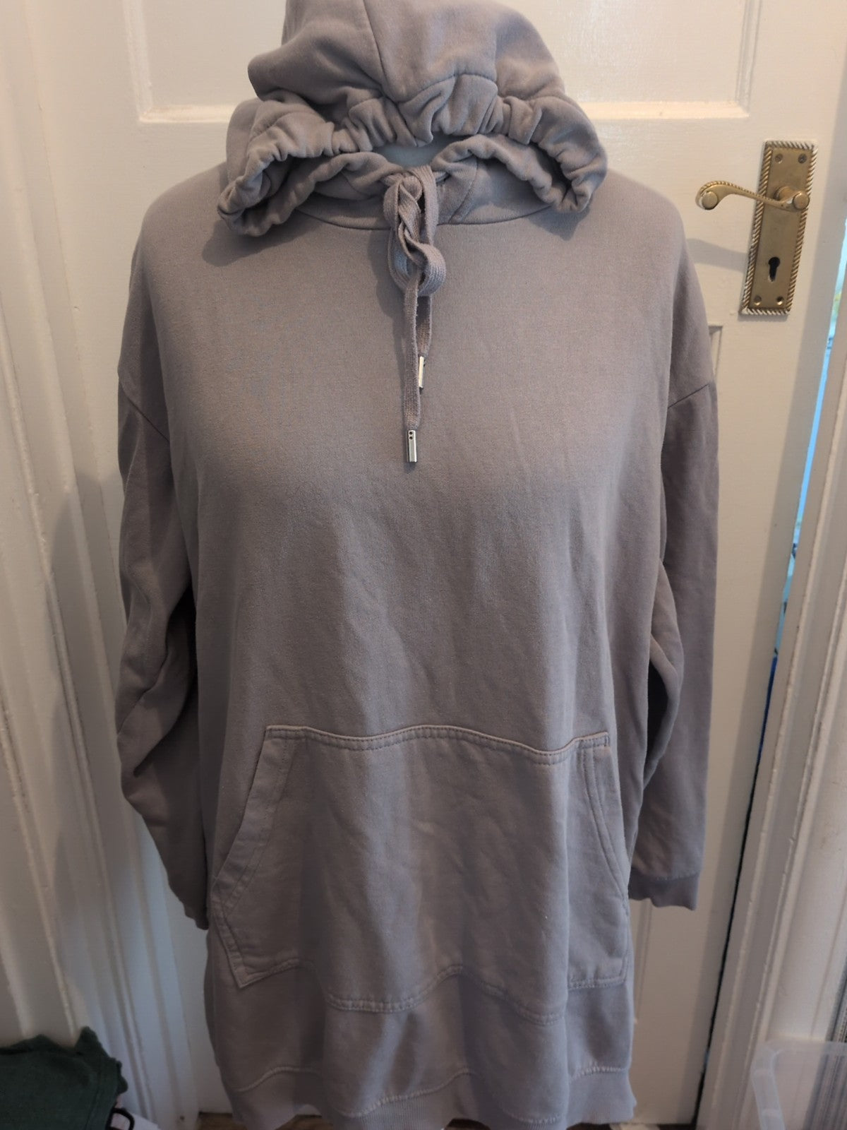 H&M Basics Medium Grey Stone Pullover Hoodie