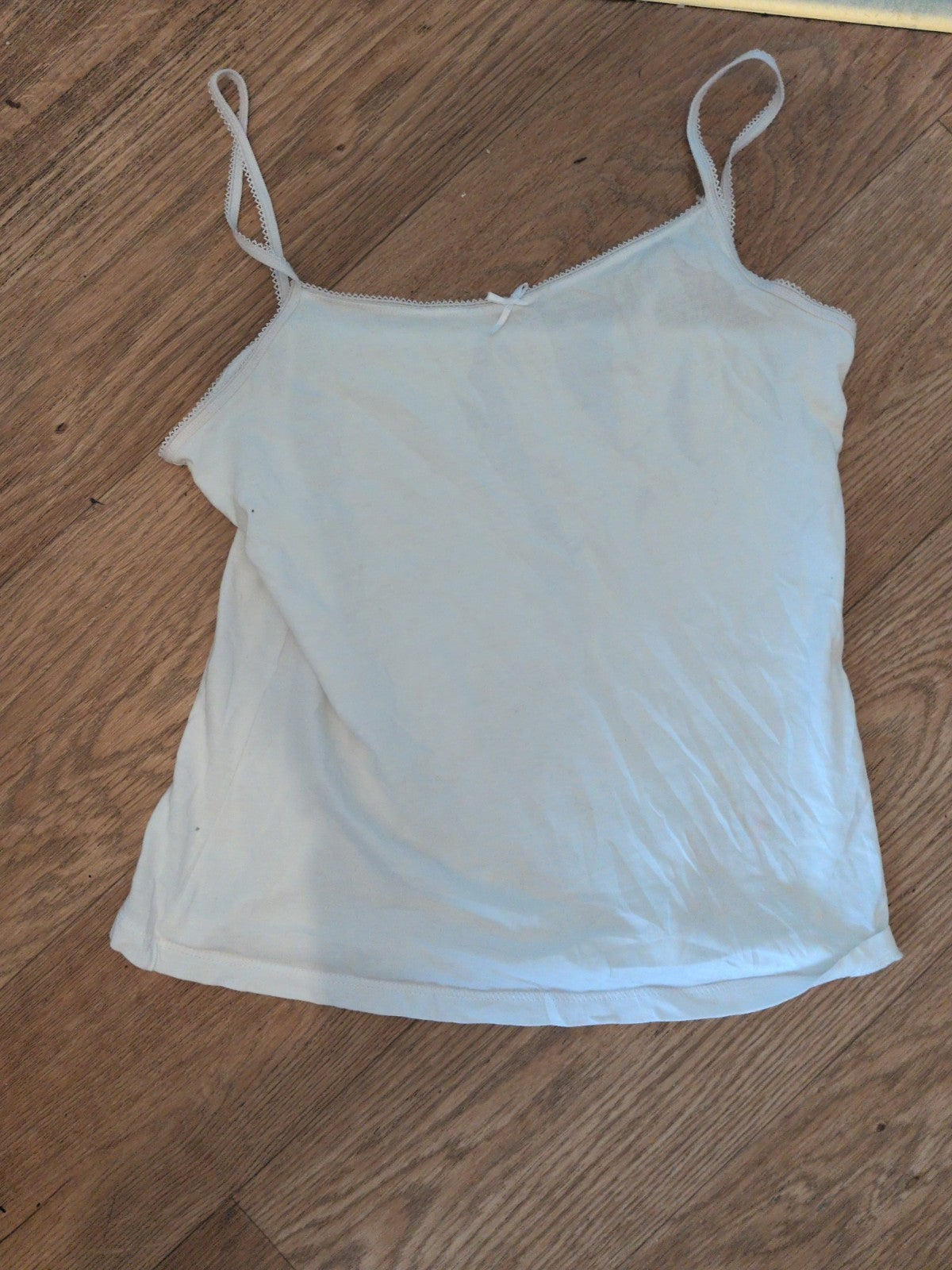 George 10-11 Years White Vest Top