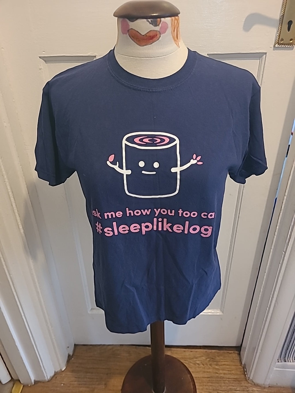 Mens Fruit Of The Loom Size Medium Navy Pyjama Top