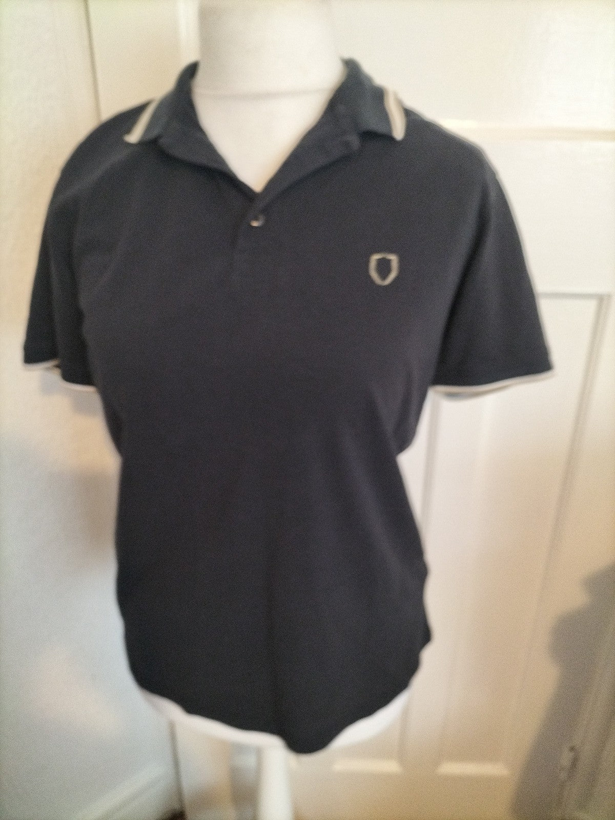 Mens 883 Police Medium Black Polo