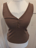 Tu Woman 10 Brown Sleeveless Cami