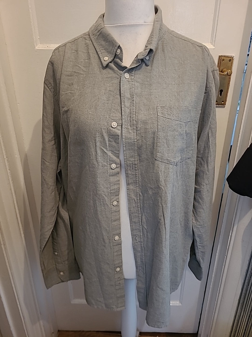 Mens George Size 2XL Slim Fit Long Sleeved Shirt