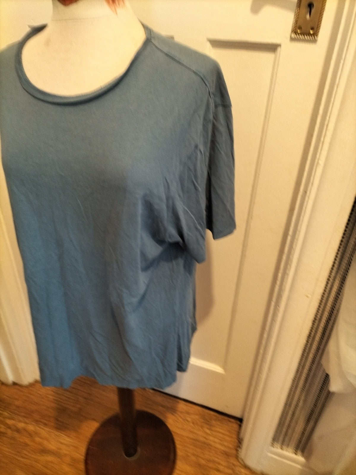 Mens Matalan Size Large Navy Blue Short Sleeved Pyjama Top