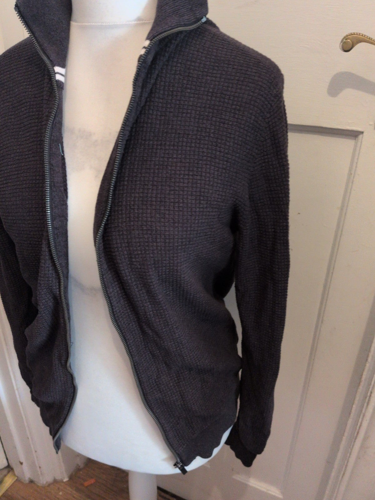 Mens George Large Black Full Zip Jacket