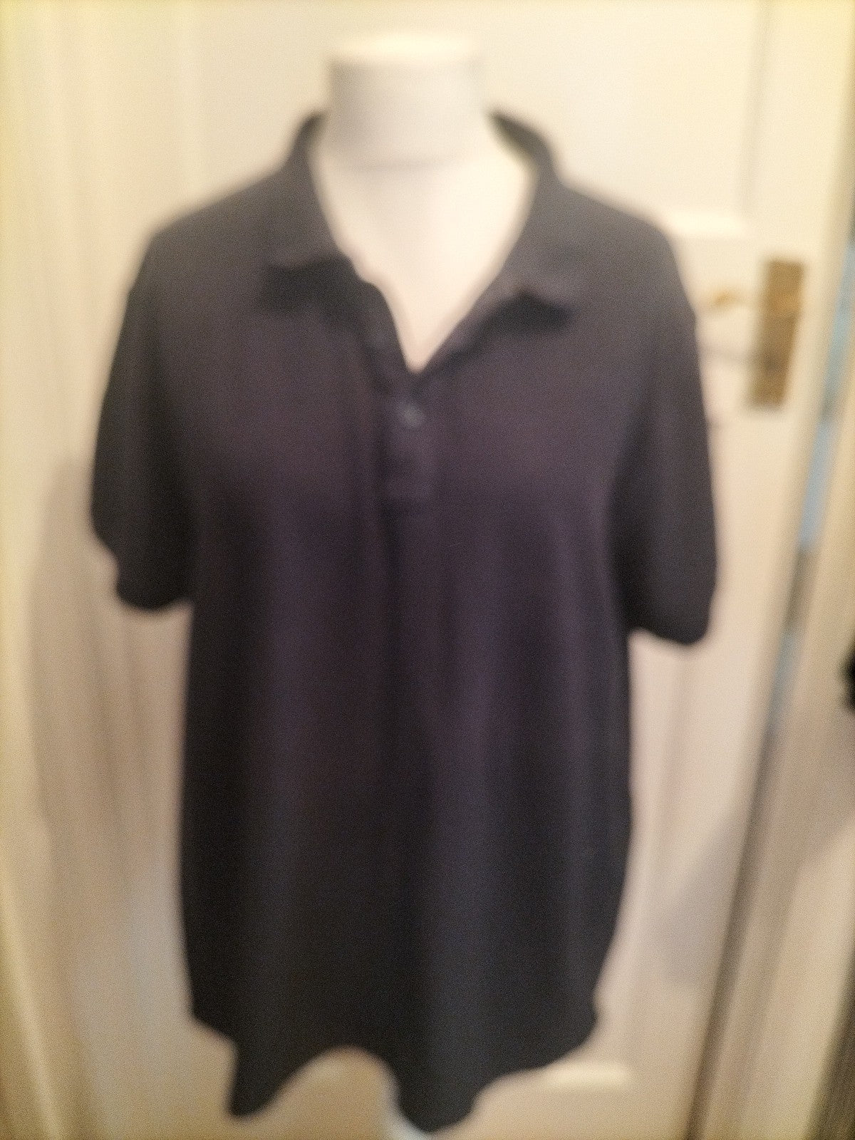 Mens Easy Size XXL Navy Short Sleeved Polo
