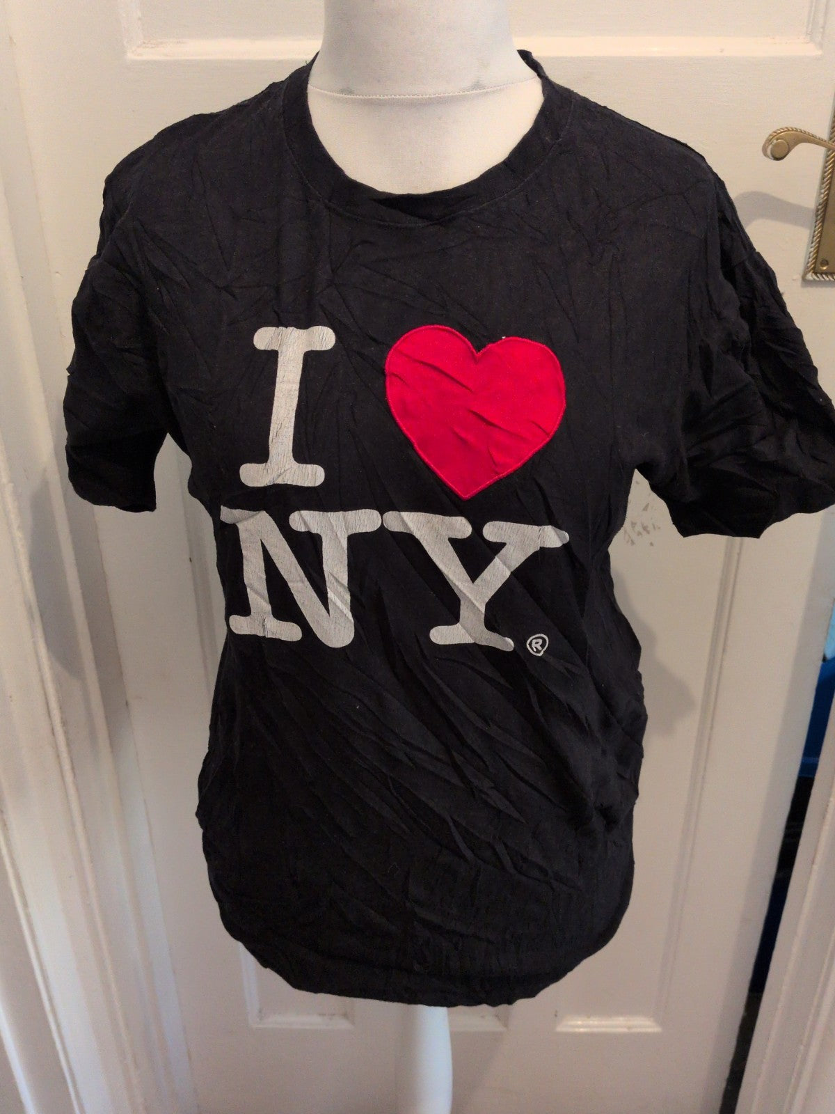 Ladies Large I Love NY Short Sleeve T-shirt