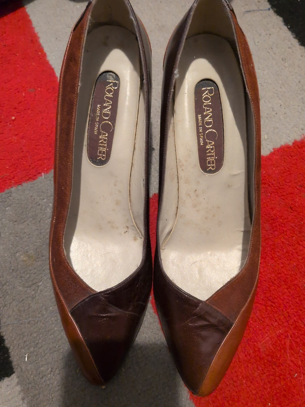 Roland Cartier 6.5 Brown Shoes(Damage On Heel)