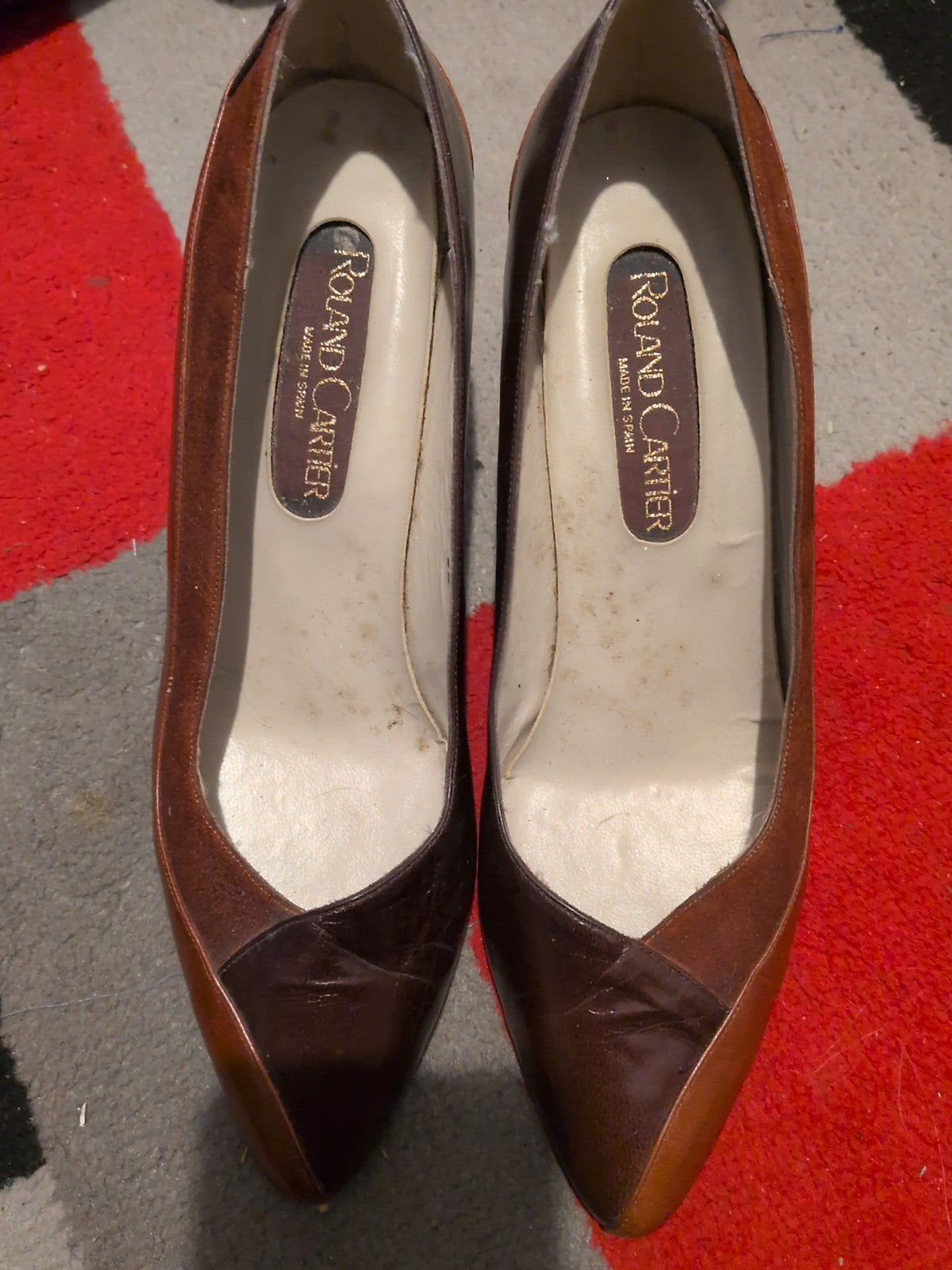 Roland Cartier 6.5 Brown Shoes(Damage On Heel)