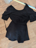Prettylittlething 12 Black Short Sleeve Playsuit