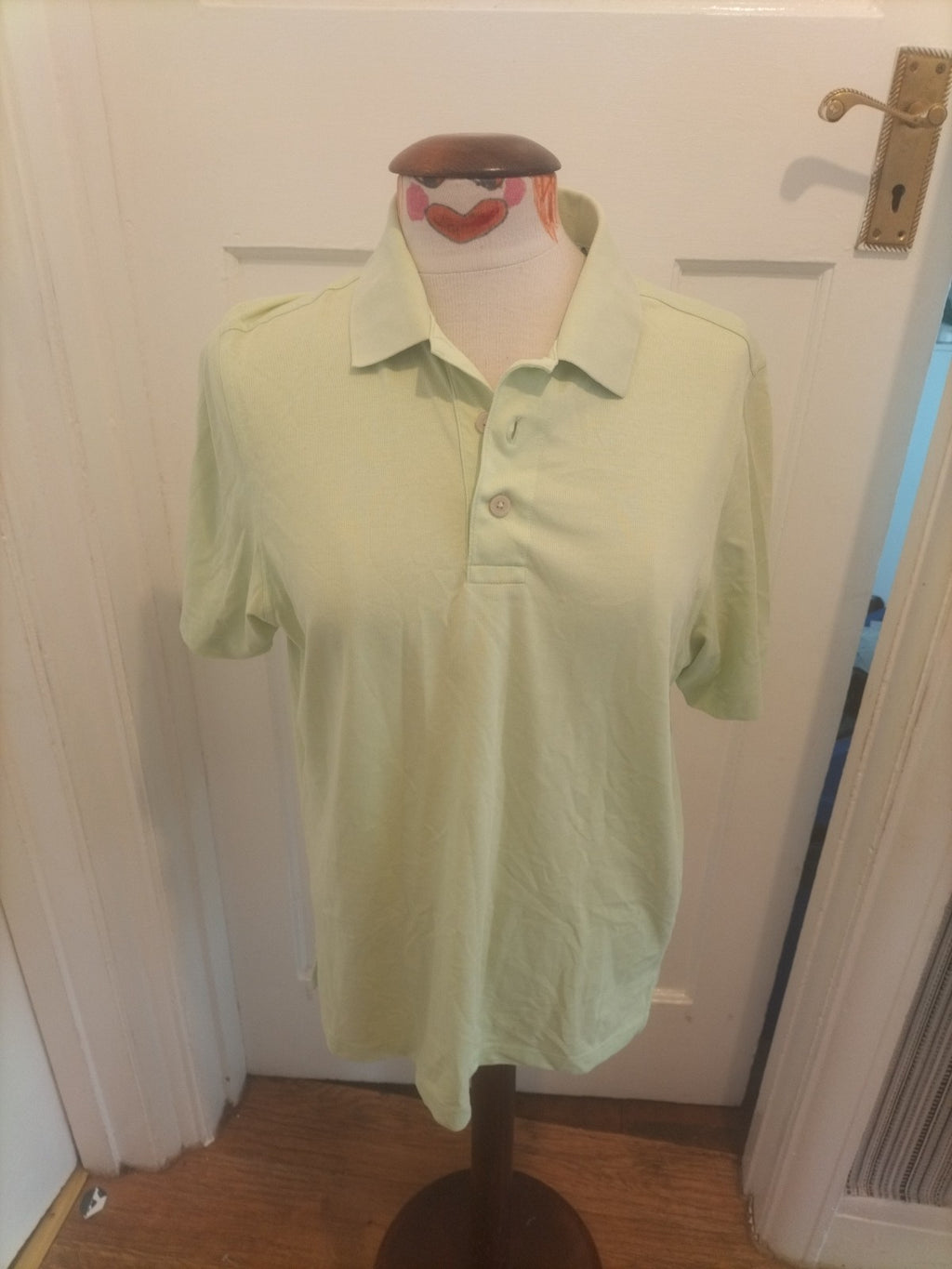 Mens Ashworth Size Small Lime Short Sleeved Polo Shirt