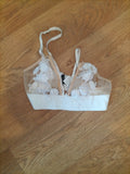 River Island 8 White And Beige Bralette