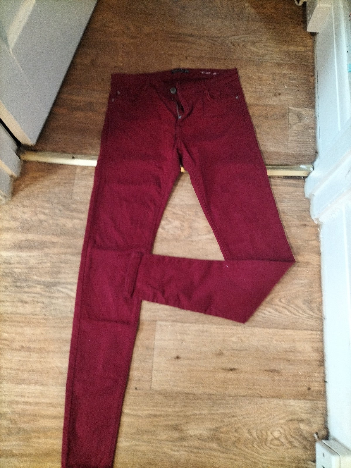 Ladies Bershka Size 10 Deep Purple Push Up Jeans