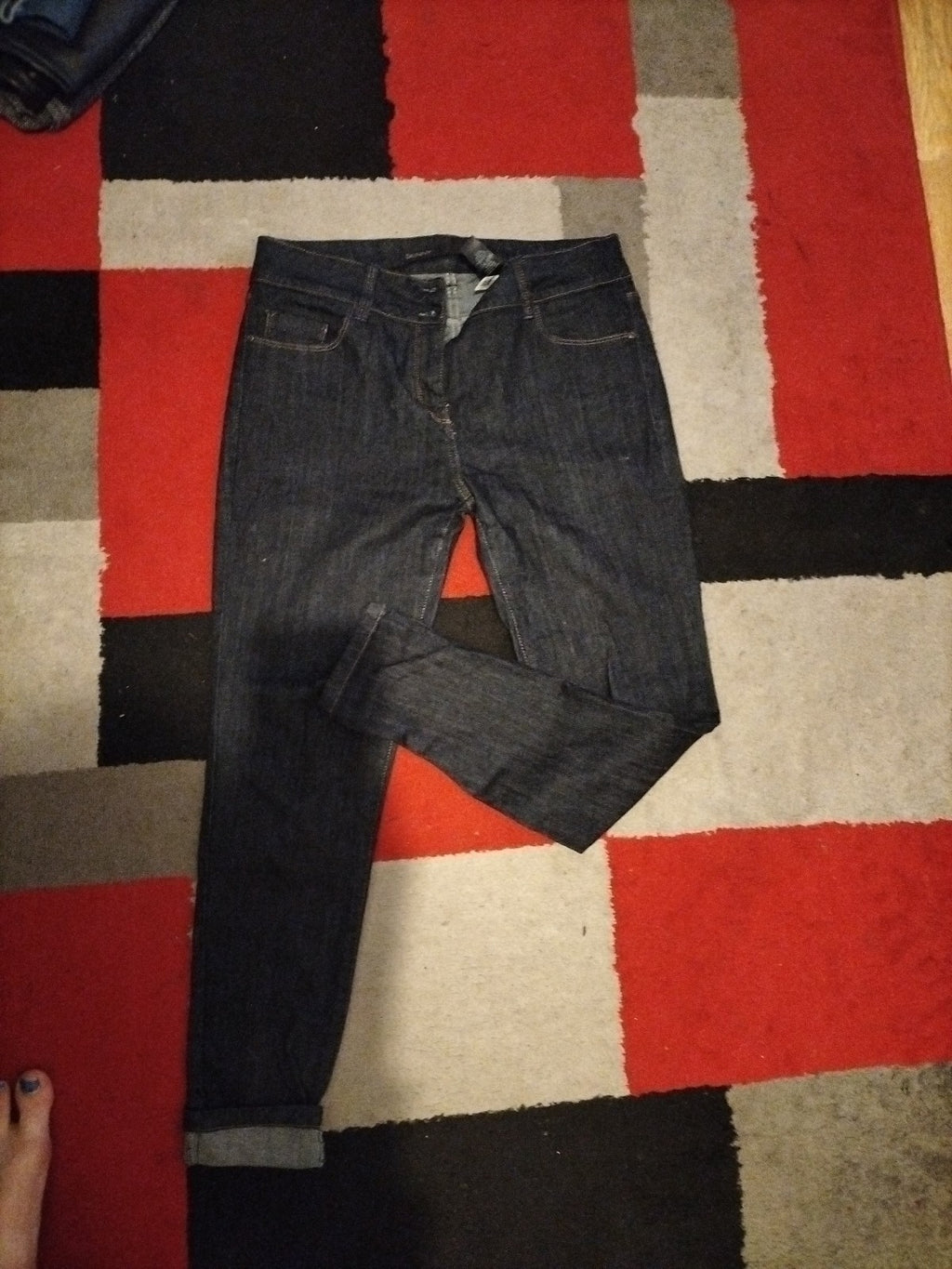 Ladies Next Size 12r Skinny Blue Jeans
