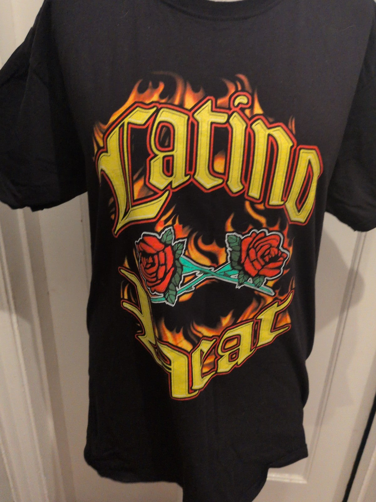 WWE Large Black With Print Short Sleeve T-shirt