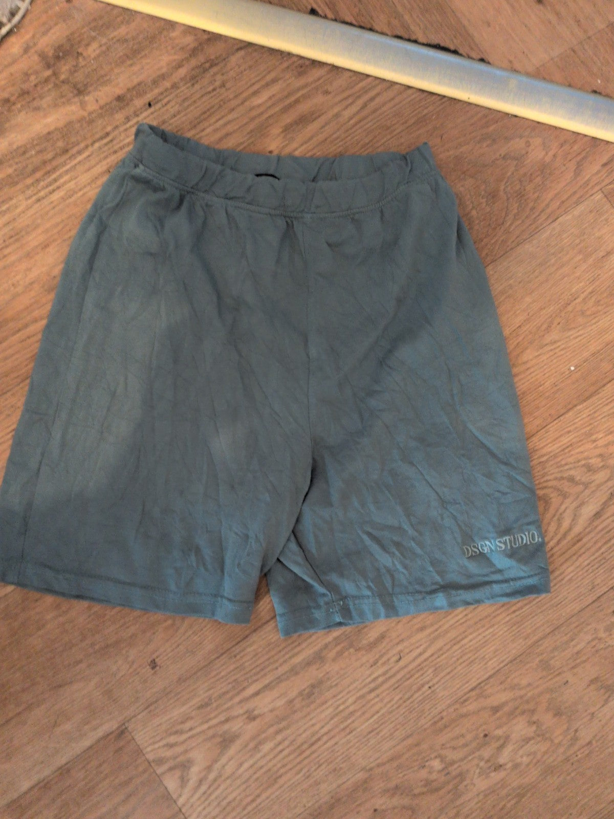 Boohoo Medium Teal Biker Shorts