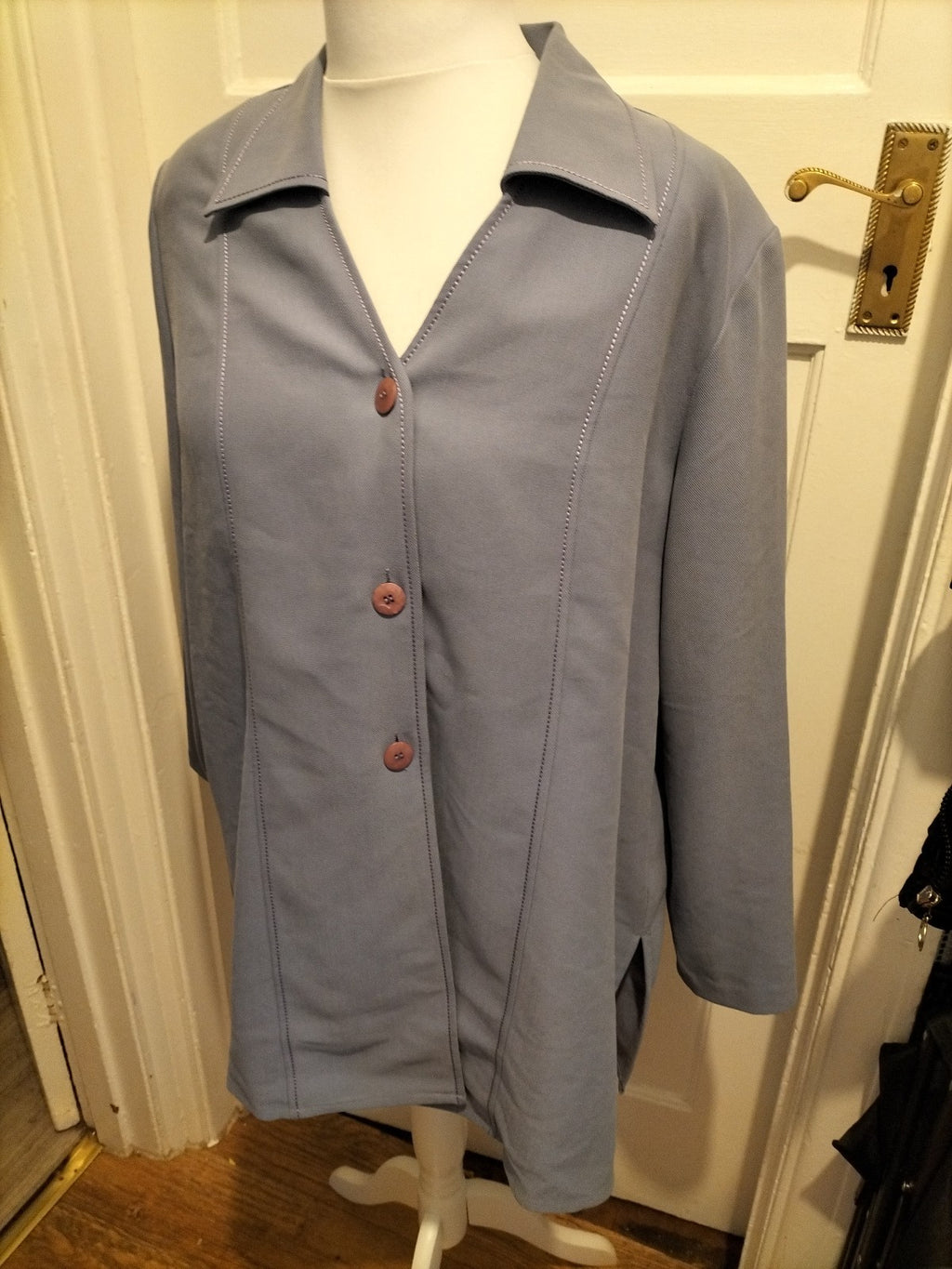 Ladies Elvi Size 20 Lilac Purple Lined Padded Blazer