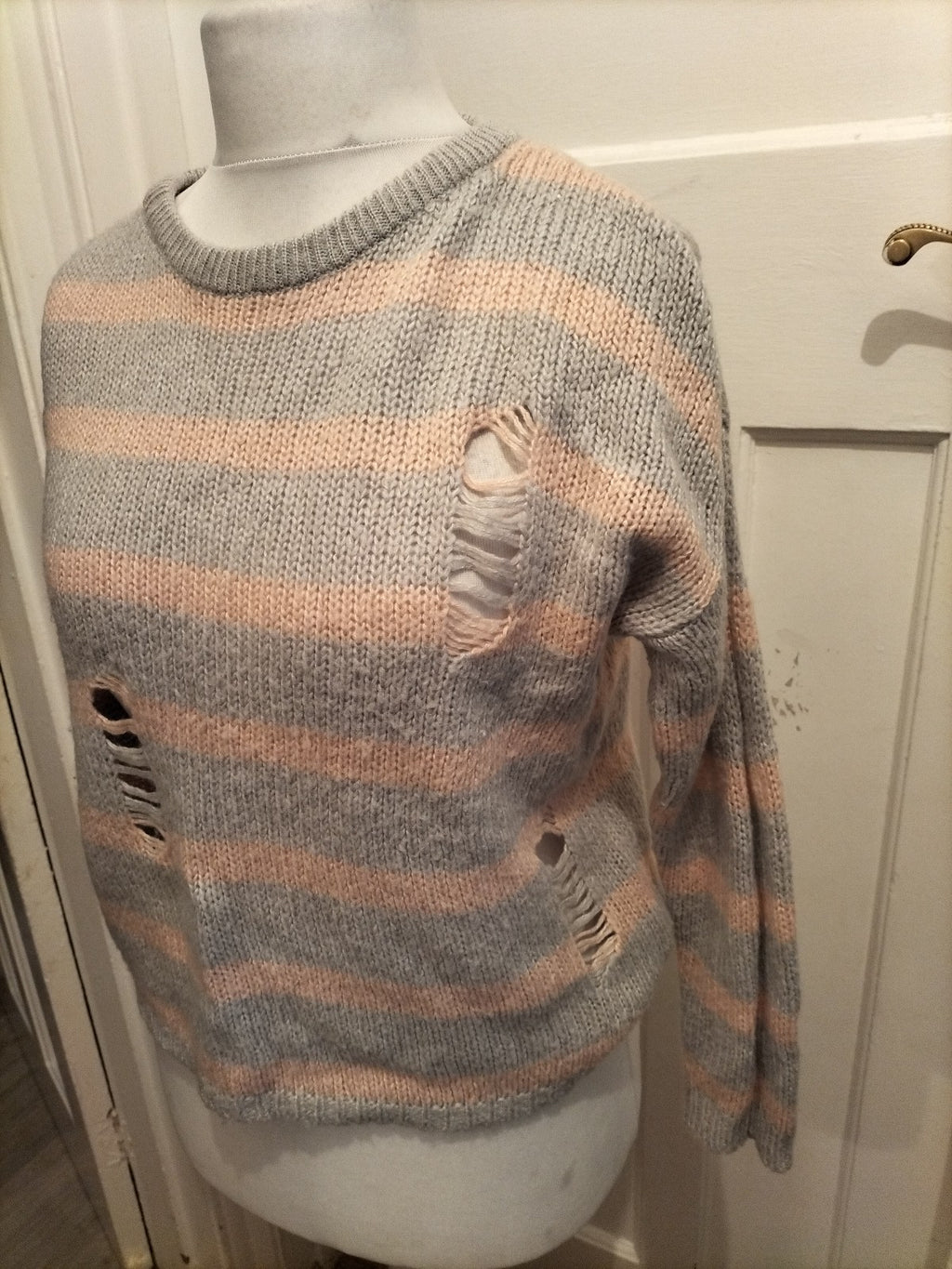 Primark Medium Pink And Grey Jumper