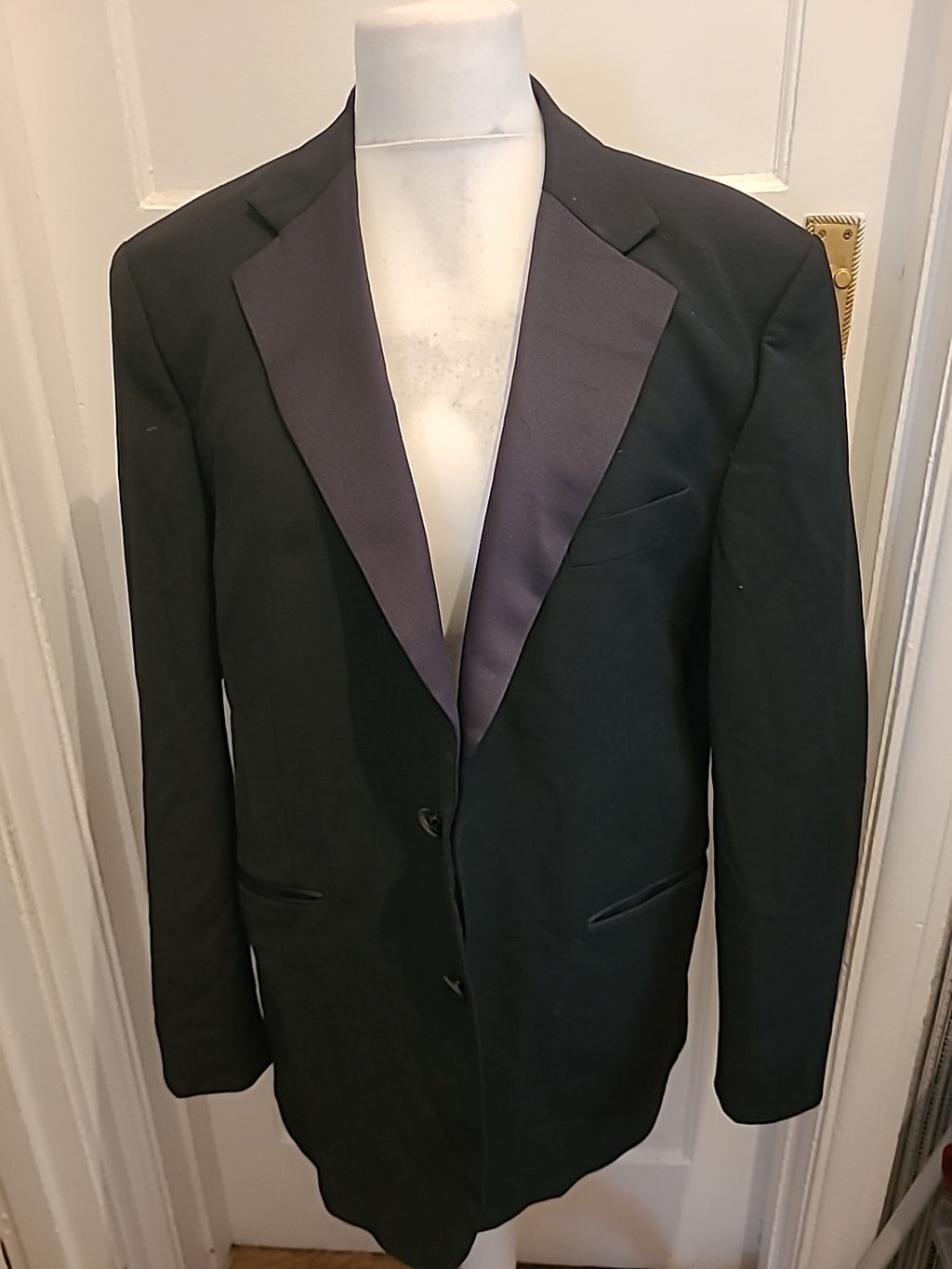 Mens Marks And Spencer Tailoring Size 44M Black Padded Blazer