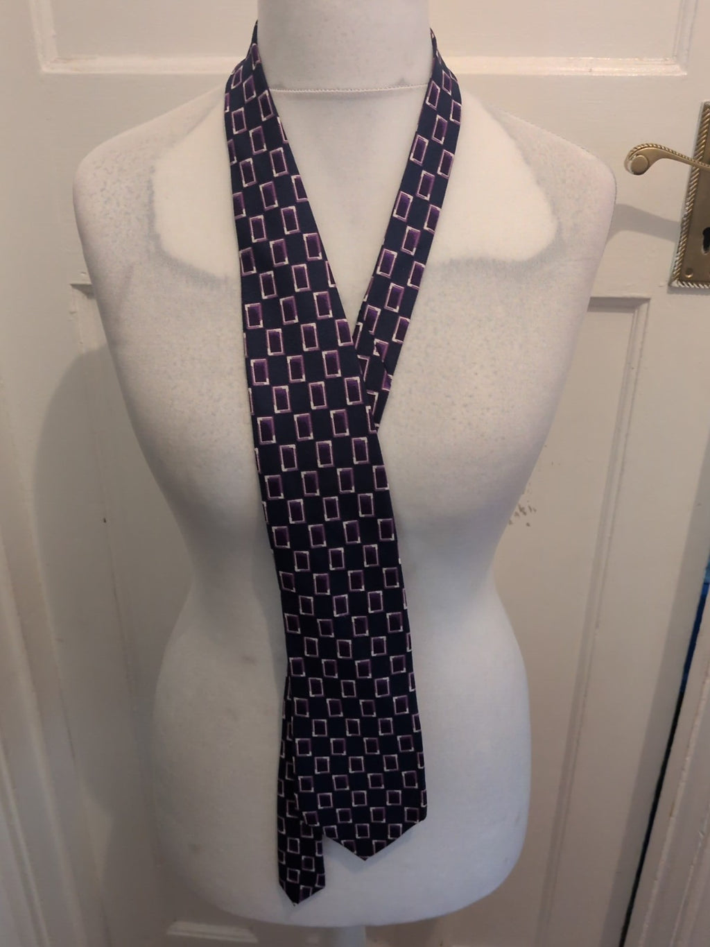 Primark Navy And Purple Tie