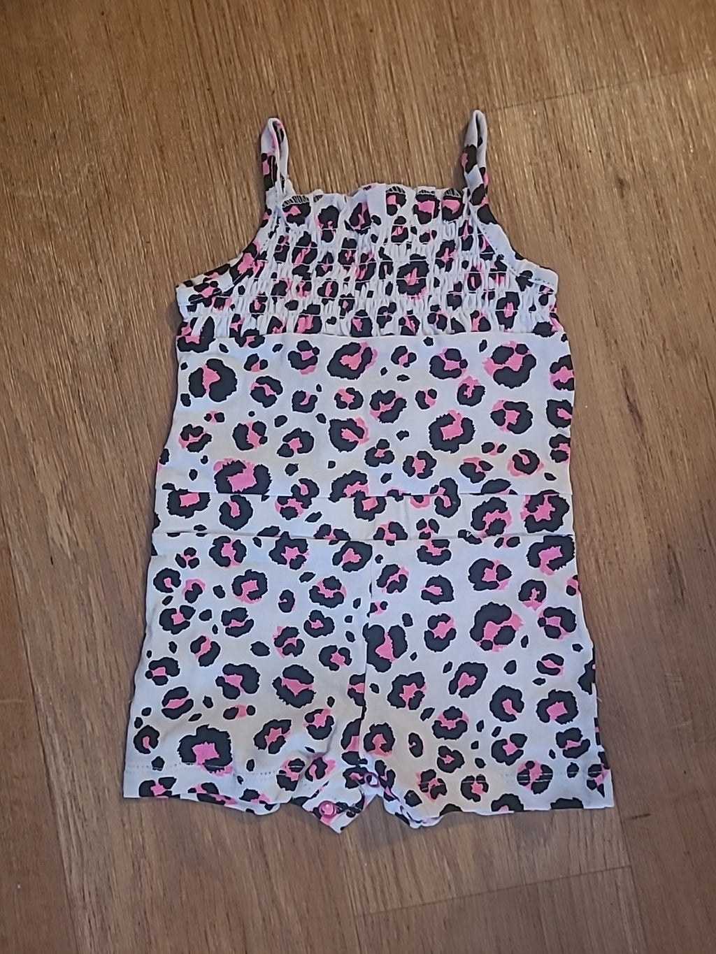 Girls Pep&Co Age 3-6 Months Pink Black White Sleeveless Playsuit