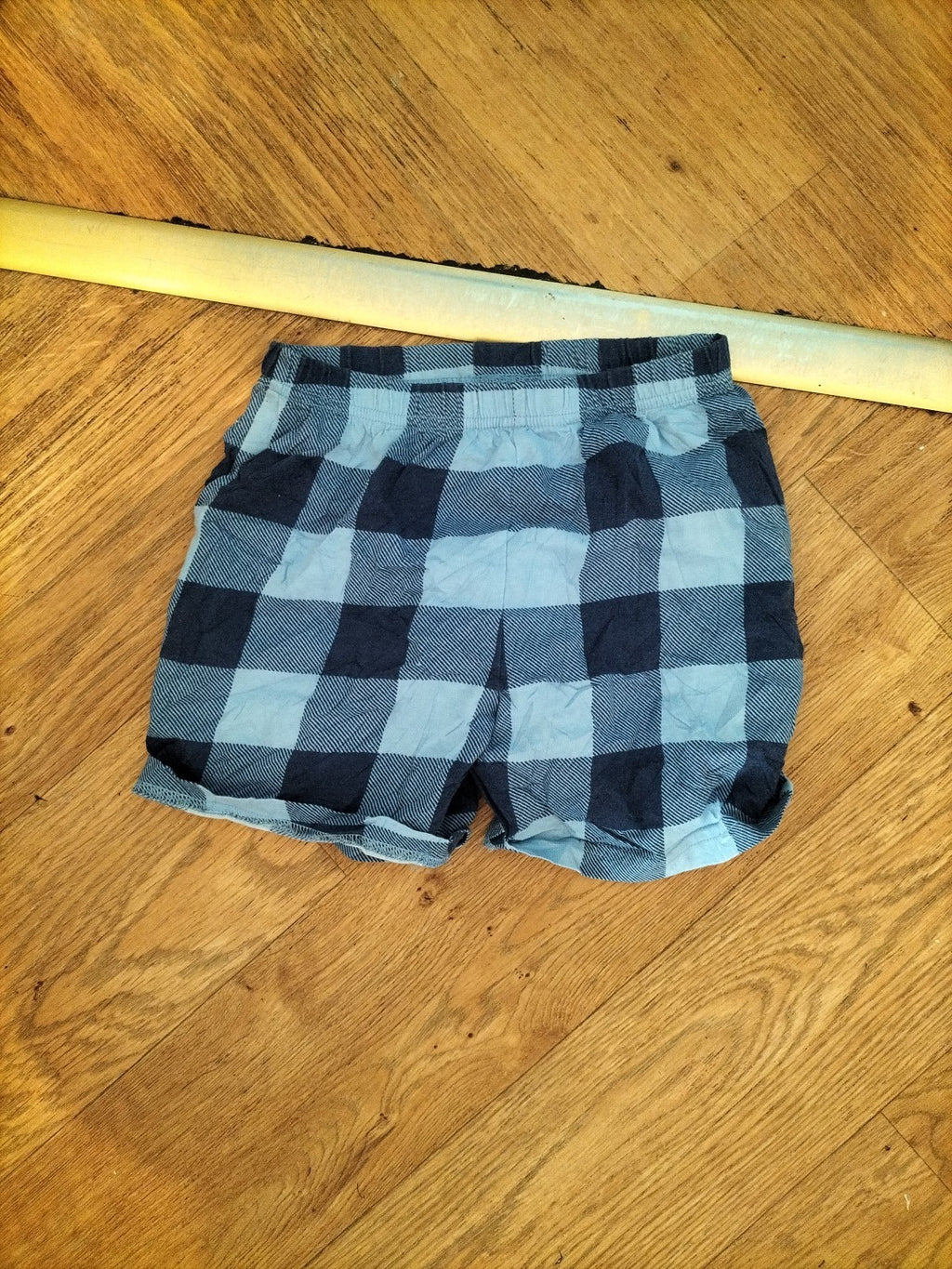 George 6-7 Blue Check Pyjama Shorts