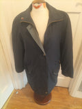Ladies Classics Size 12 Navy Zip Through Coat