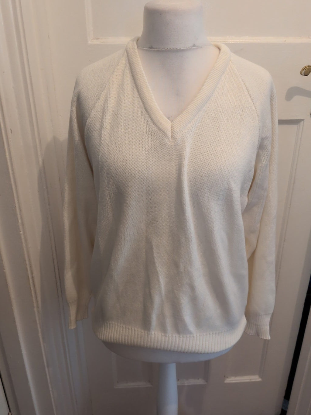 Emsmorn 36" White Long Sleeve Jumper