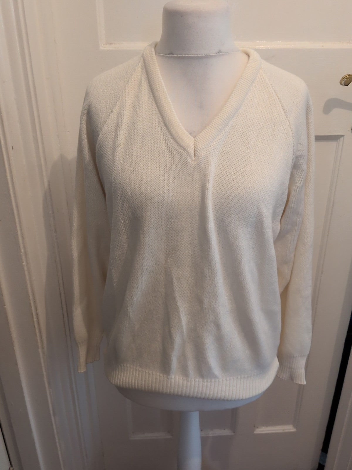 Emsmorn 36" White Long Sleeve Jumper