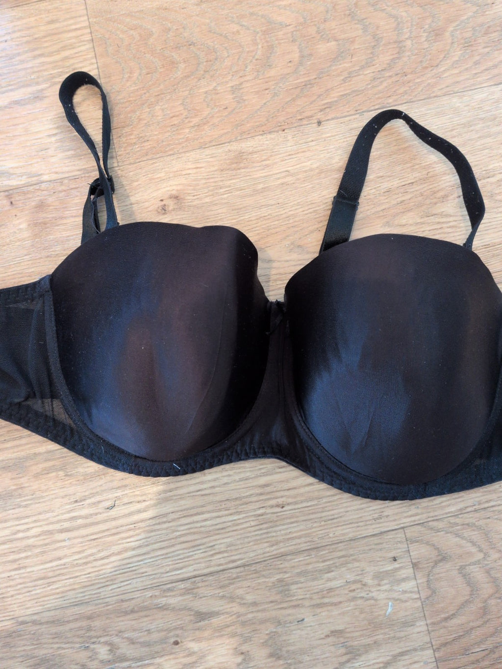 George 38D Black Padded And Wired Bra
