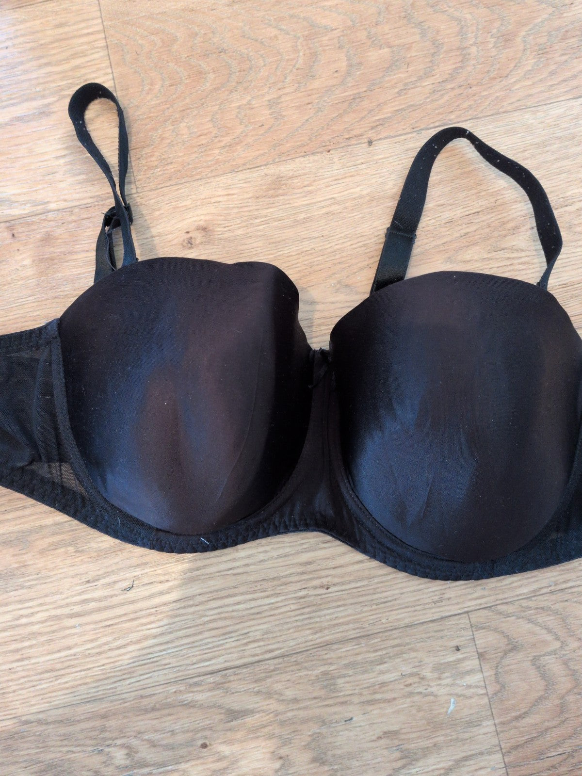 George 38D Black Padded And Wired Bra