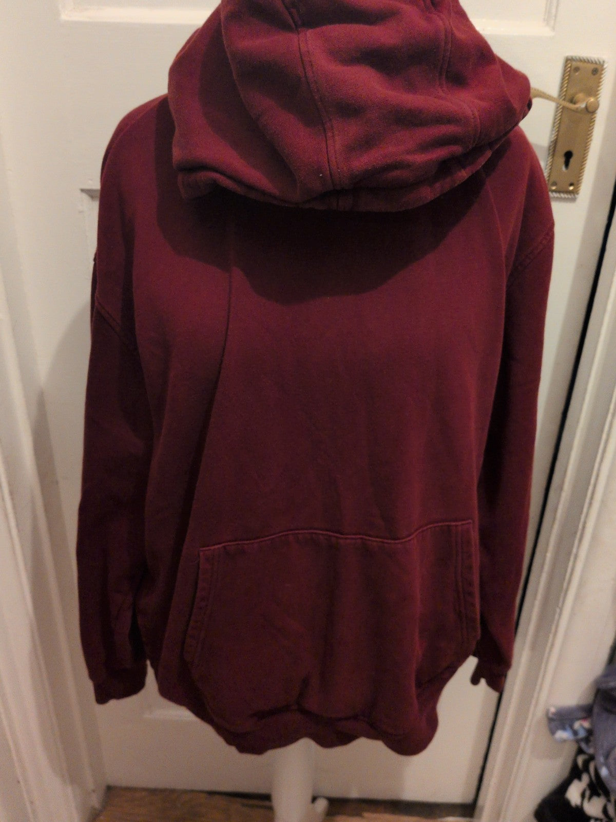 Mens Marks And Spencer Large Oversized Purple Pullover Hoodie