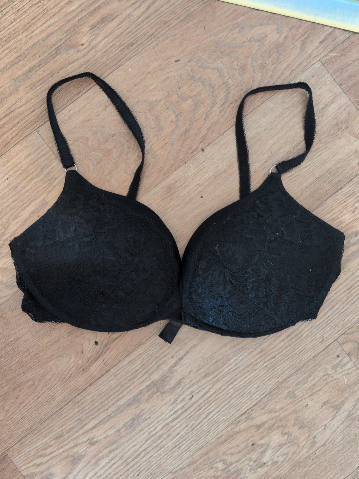 38C Black Primark Full Cup Bra Padded And Wired