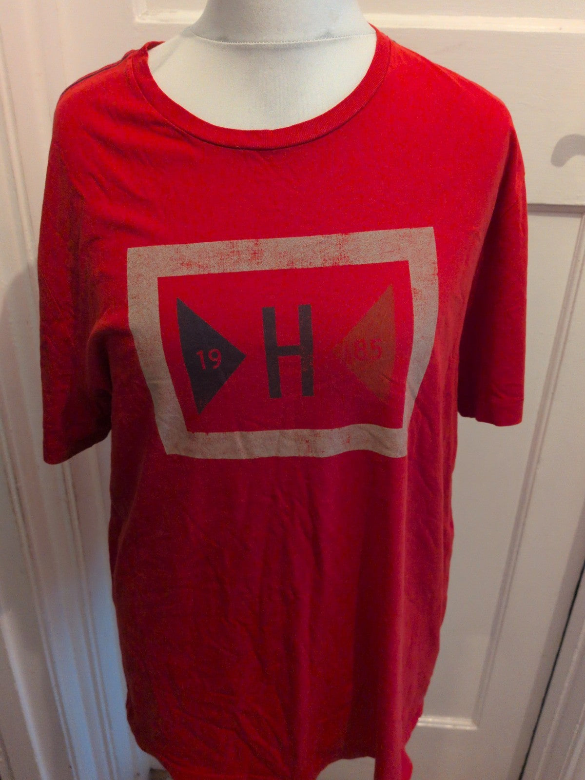 Tommy Hilfiger Large Red Print Short Sleeve T-shirt