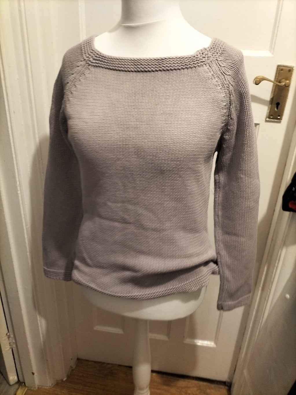 Ladies La Redoute Size 14-16 Very Pale Purple Knit Jumper